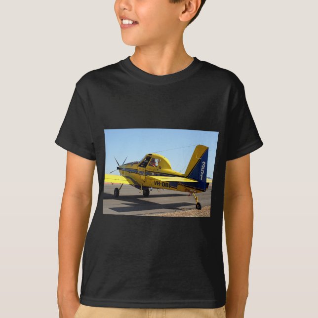 Lufttraktorflygplan Tee Shirt (Framsida)
