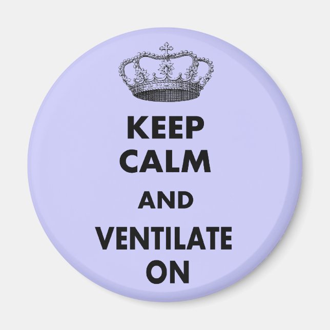 Luftvägsbehandling ger " Behållans Lugn och... " Magnet (Framsidan)