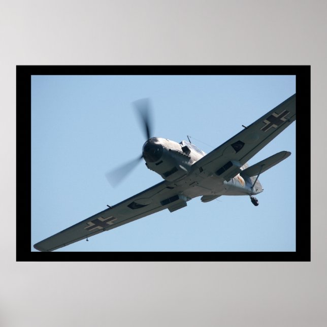 Luftwaffe Messerschmitt Bf-109 Poster (Framsidan)