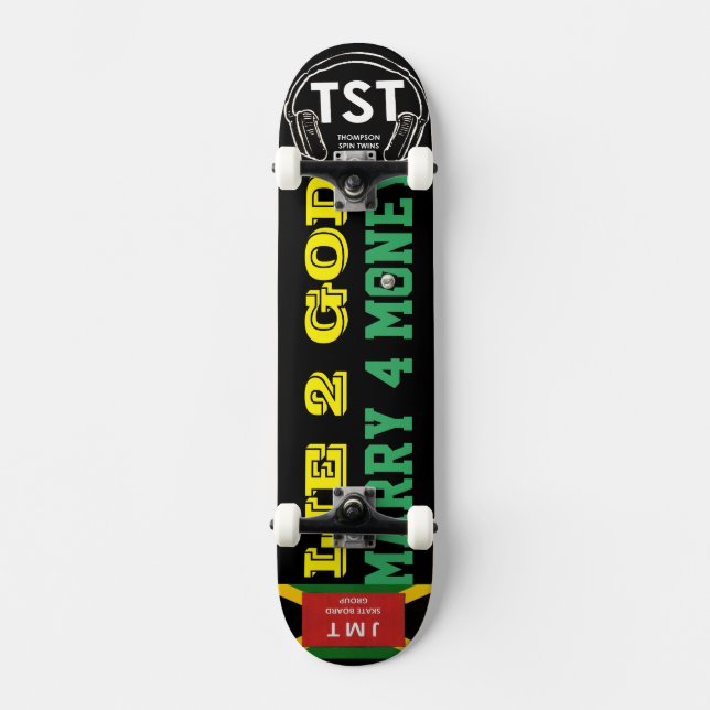 LÜG 2 MYCKET ÄKTENSKAP 4 PENGAR Skateboard (Framsida)