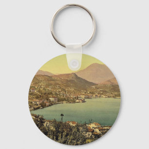 Lugano från San Salvatore, Tessin, Schweitz vi Nyckelring