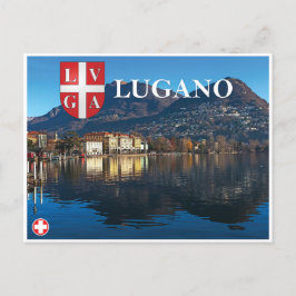 Lugano - Schweiz Helg Vykort