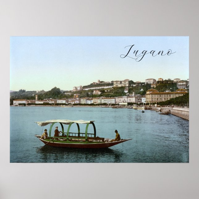 Lugano, Schweiz Poster (Framsidan)