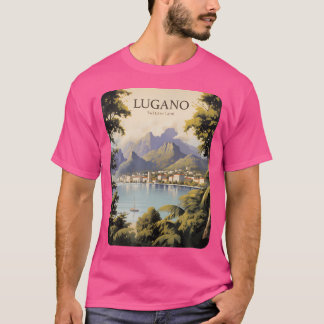 Lugano Vintage Schweiz Tee Alpernas Hiking Ticin