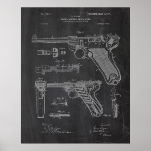 LugerpistolParabellum patent Poster