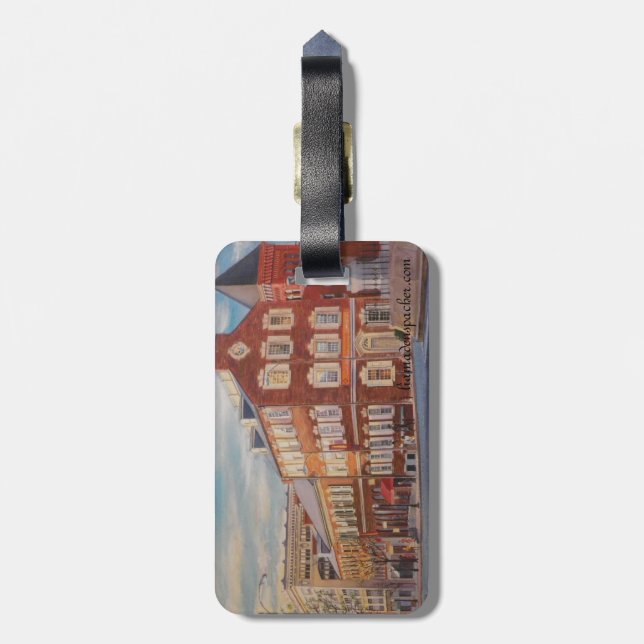 luggaehandväskamärkre bagagebricka (Baksidan Lodrät)