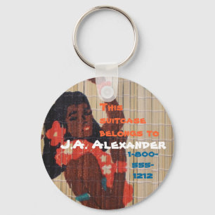 Luggage I.D. Märkre Hula Dancer Nyckelring