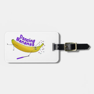 Luggage Tag - Dancing Bananas Bagagebricka