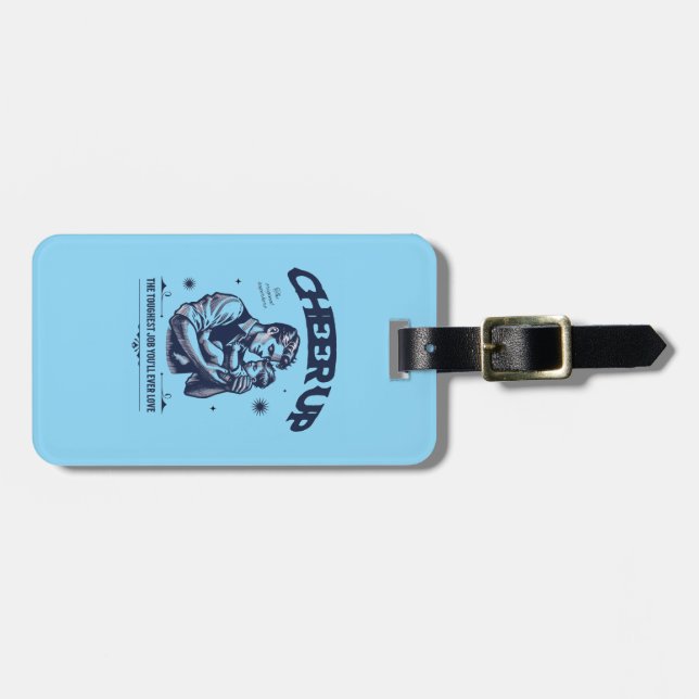 LUGGAGE TAG FÖR MÄN PAPPAS UPPLIVNING BAGAGEBRICKA (Horisontell Framsida)