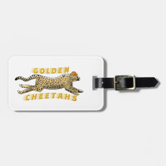 Luggage Tag - Golden Cheetahs Bagagebricka
