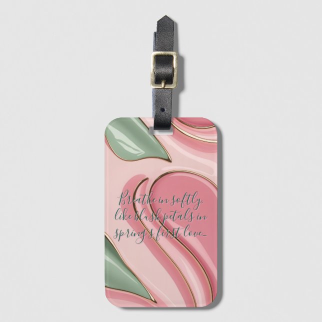 Luggage tag in stylish graphic bagagebricka (Framsida vertikal)