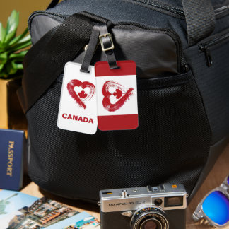 Luggage Tag Kärlek Kanada Bagagebricka