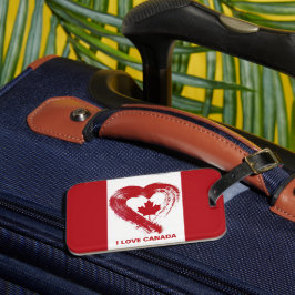 Luggage Tag Kärlek Kanada Bagagebricka
