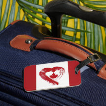 Luggage Tag Kärlek Kanada