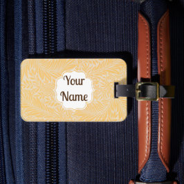 Luggage tag William Morris art Larkspur Bagagebricka