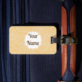 Luggage tag William Morris art Larkspur Bagagebricka