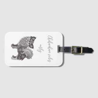 Luggage Tag with chihuahua Bagagebricka