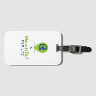 Luggage-tagg från en bergstörst för livet bagagebricka