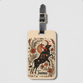 Luggage Taurus Celestial Zodiac Art Bagagebricka