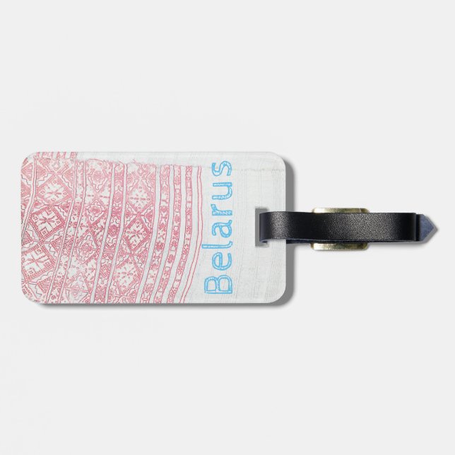 Luggningsetikett för Vitryssland Minsk Brest Archi Bagagebricka (Baksida Vågrät)