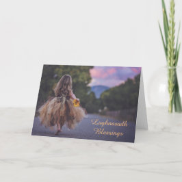 Lughnasadh Blessings Pagan Hälsning Kort