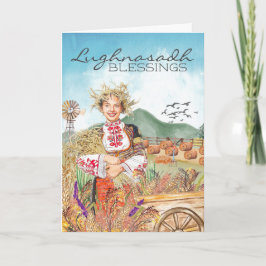 Lughnasadh Farm Harvest Helgdag Card Kort