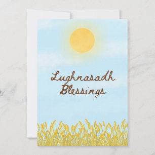 Lughnasadh-hälsningskort Julkort