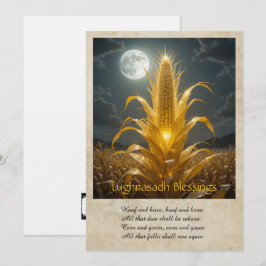 Lughnasadh Lammas Greeting Card Tack Kort