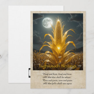 Lughnasadh Lammas Greeting Card Tack Kort