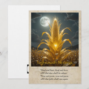 Lughnasadh Lammas Välkomstkort Tack Kort