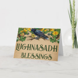 Lughnasadh Pagan-hälsningskort Kort