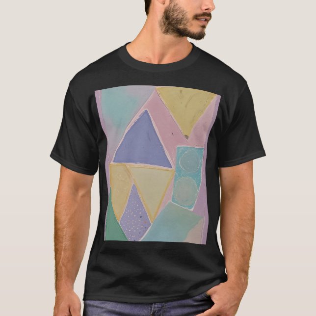 Lugn Abstraktion: En Pastell Dröm T Shirt (Framsida)