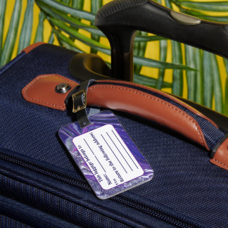 Lugn Akrylpour Inspired Luggage Tag Bagagebricka