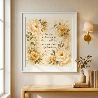 Lugn akvarellblommig konst poster