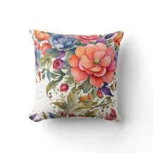 Lugn akvarellblommig mönsterdesign