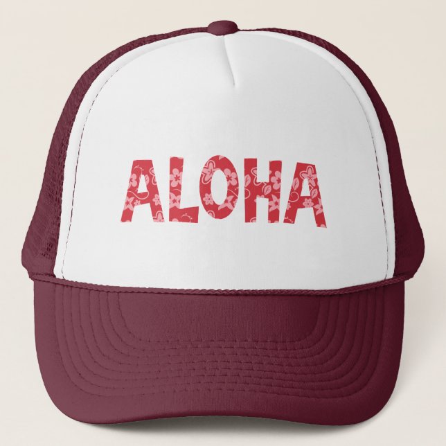 Lugn Aloha Blommotiv Truckerkeps (Framsida)
