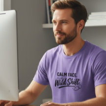 Lugn Ansikte Vild Förskjutning Frontlinje T-shirt 