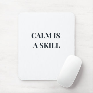 Lugn Är en Färdighet Minimalistisk Typografi Musmatta
