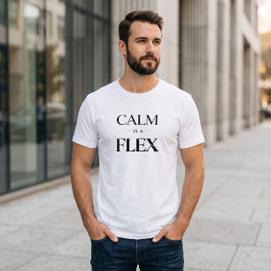 Lugn är en flex minimalistisk modernt citat tungvi t shirt