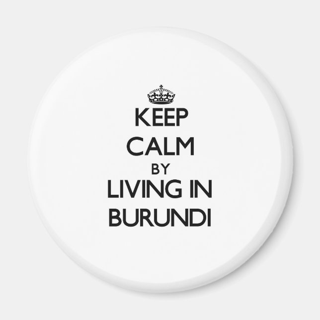 Lugn av behålla genom boende i Burundi Magnet (Framsidan)