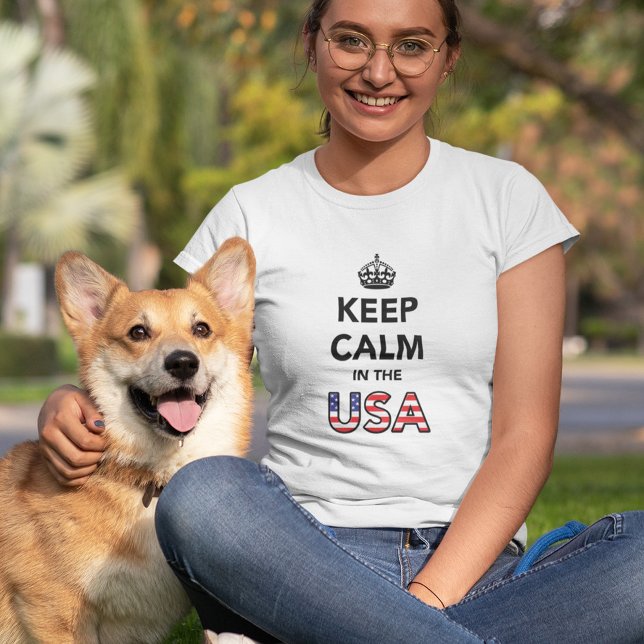 Lugn av behålla i USA T Shirt (Skapare uppladdad)
