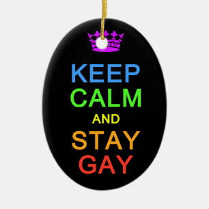 Lugn av behålla och behåll Gay-ornament, anpassa Julgransprydnad Keramik