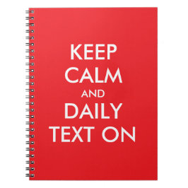 Lugn av behålla och daglig text på JW Anteckningsbok