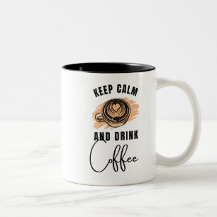 lugn av behålla och dryckes kaffe mugg design