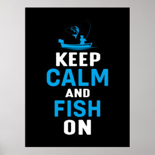 Lugn av Behålla och fisk på Fisher Gift-fisk Poster