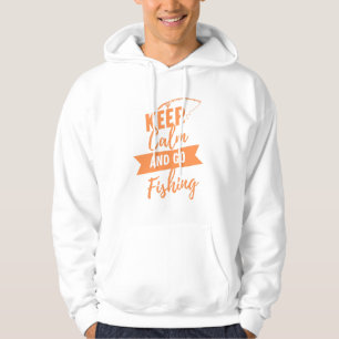 lugn av behålla och fiske hoodie