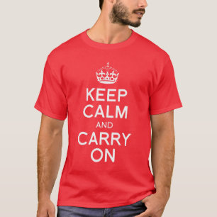 lugn av behålla och fortsätt t-shirt