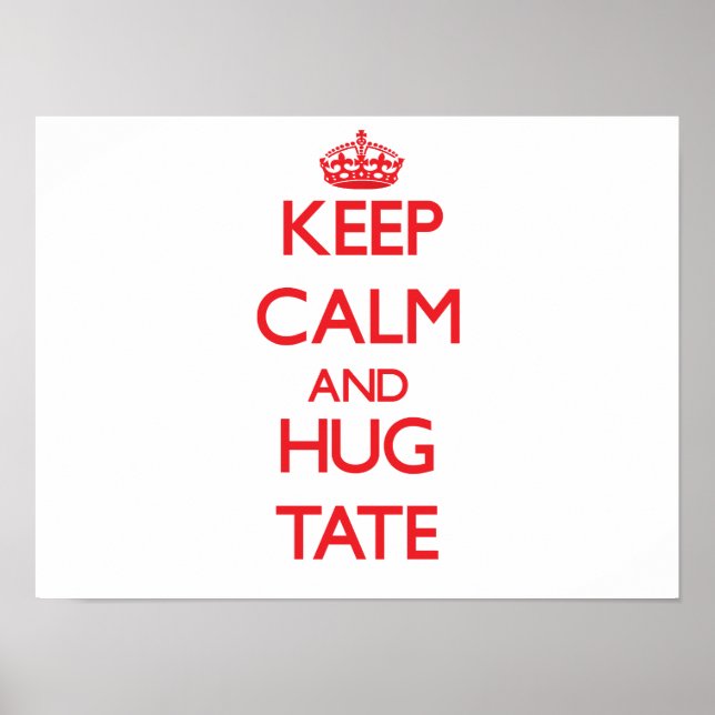 Lugn av behålla och HUG Tate Poster (Framsidan)