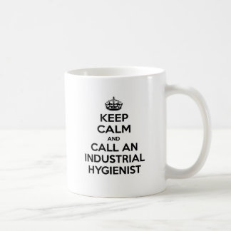 Lugn av behålla och kalla en industriell hygienist kaffemugg