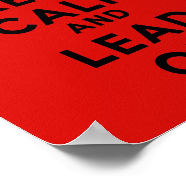 Lugn av behålla och lead vid Poster (Hörn)